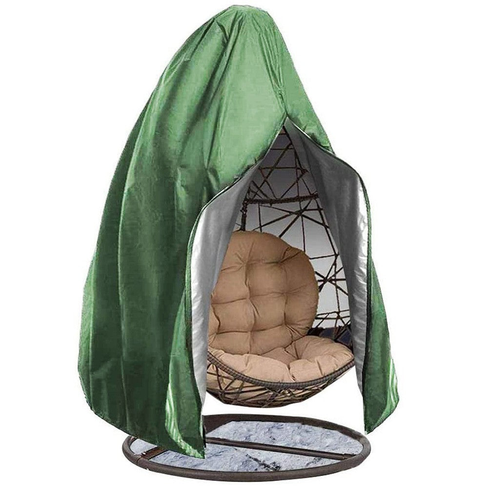 115x190cm Waterproof Patio Egg Chair Cover Hanging Egg Swing Chair Cover - Green