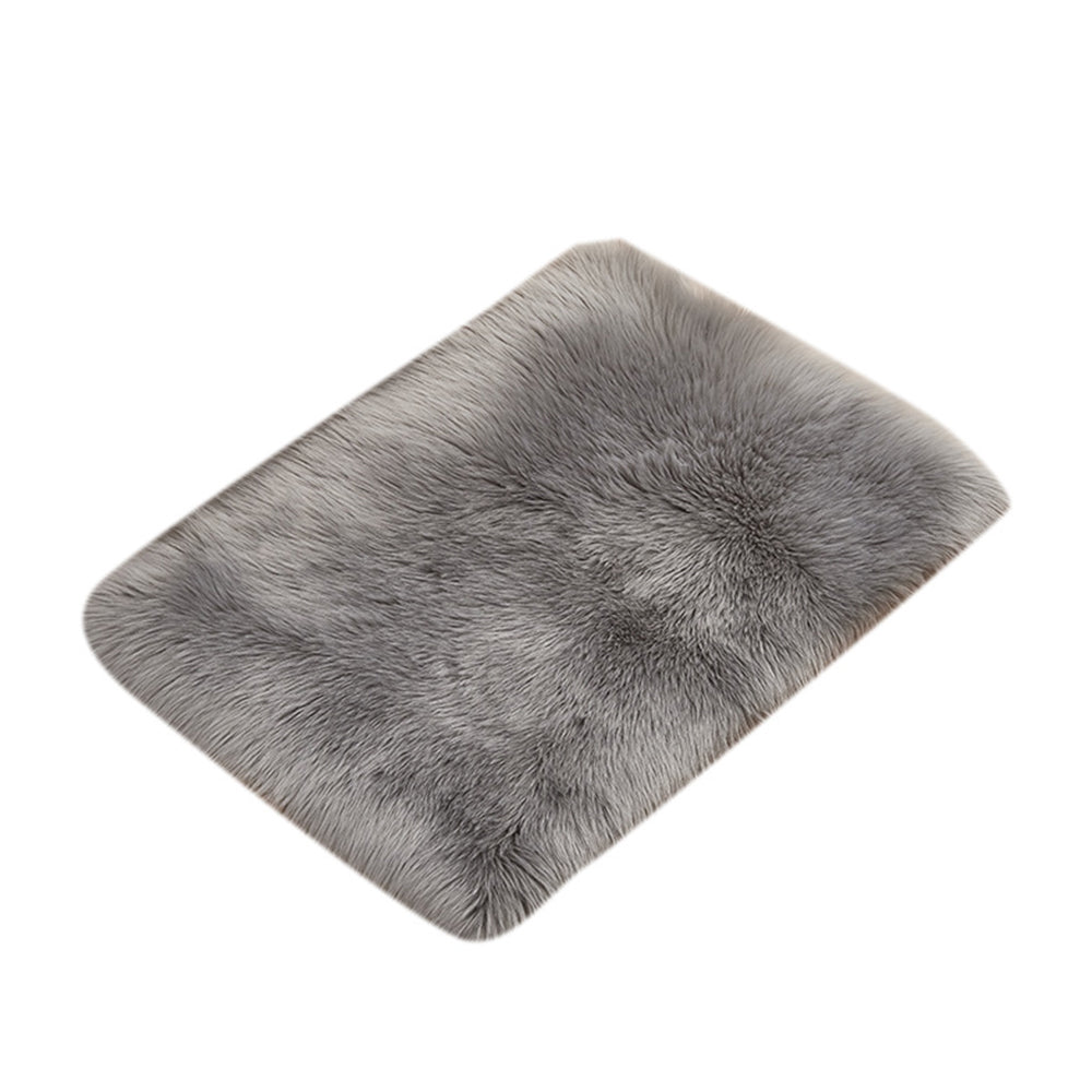 90x180cm Shaggy Rug Cute Plush Non Slip Rug Fluffy Carpets for Bedroom - Grey