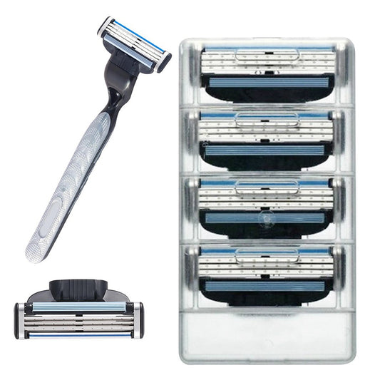Non Brand 16Pcs 3 Layer Razor Blades Refills Compatible for Gillette March3