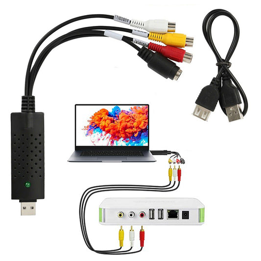 1 X USB 2.0 Audio Video Adapter VHS to DVD VCR Converter Digital Capture Card