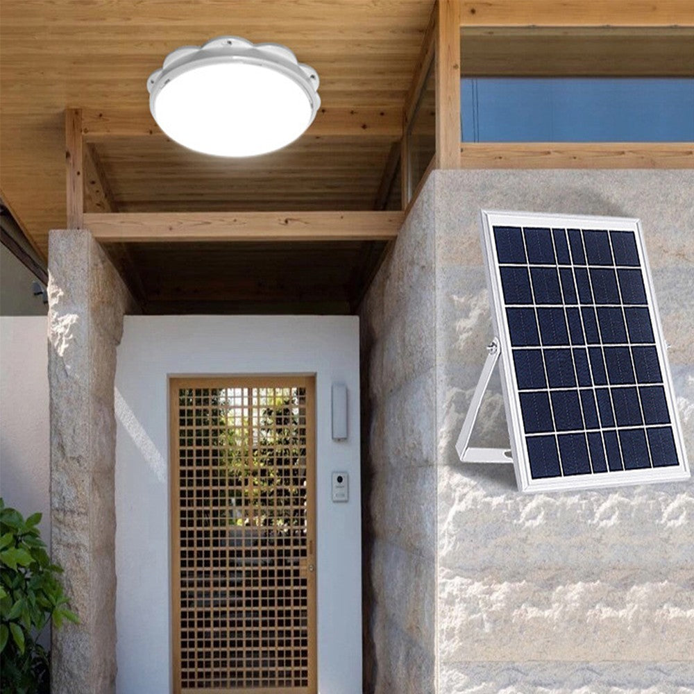 Solar Ceiling Light Garden Corridor Solar Chandelier with Remote Control