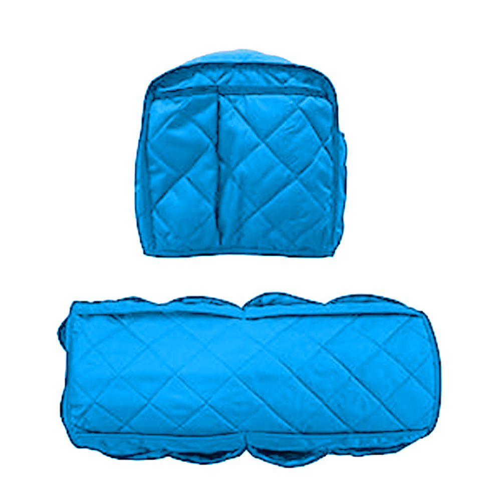 2Pcs Sofa Armrest Organizer Storage Bag for Recliner Couch Armchair Blue