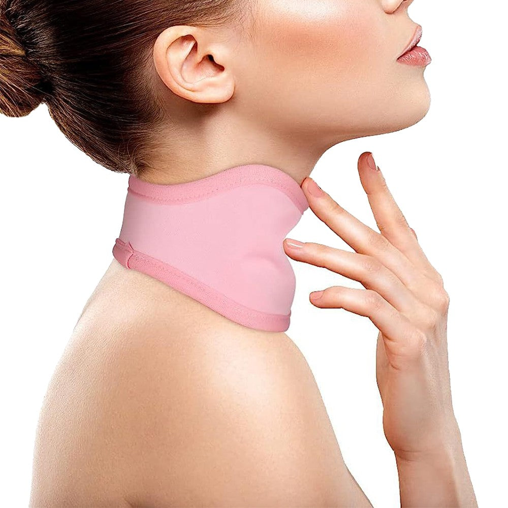 4Pcs Reusable Castor Oil Wrap Kit Compression Pack for Waist Neck Breast - Pink