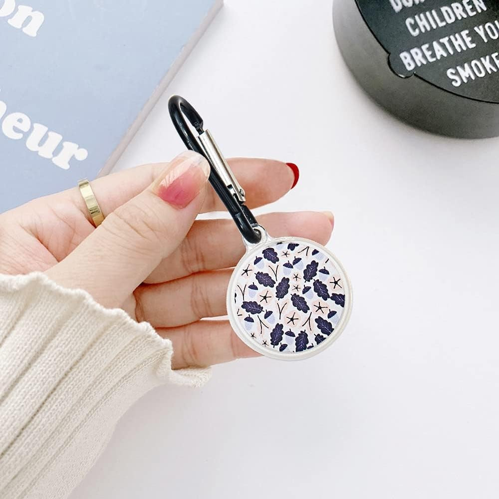 1Pc Protective Case Cover Tracker Holder for AirTag with Keyring - Style 1
