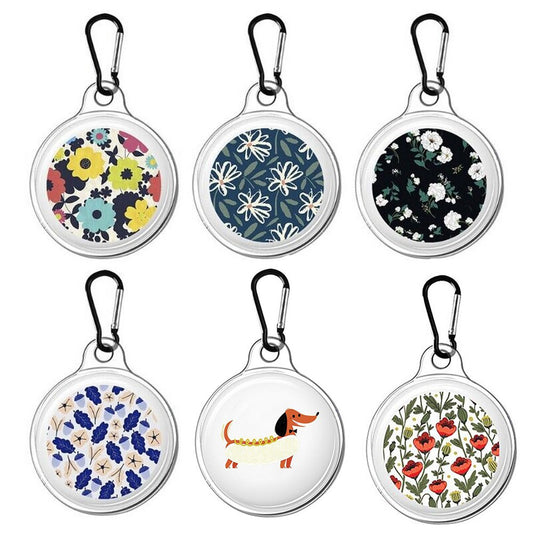 6Pcs Protective Case Cover Tracker Holder for AirTag with Anti-lost Keyring