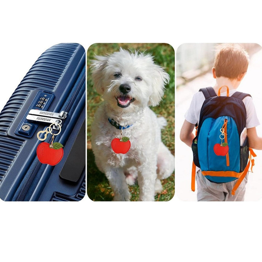 1Pc for Apple AirTag Protective Case Holder with Keychain Ring - Apple