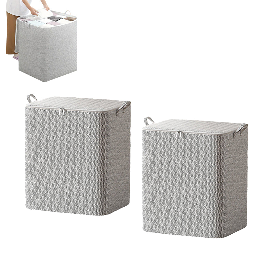 2Pcs Folding Storage Bag for Organizing Clothing Quilts