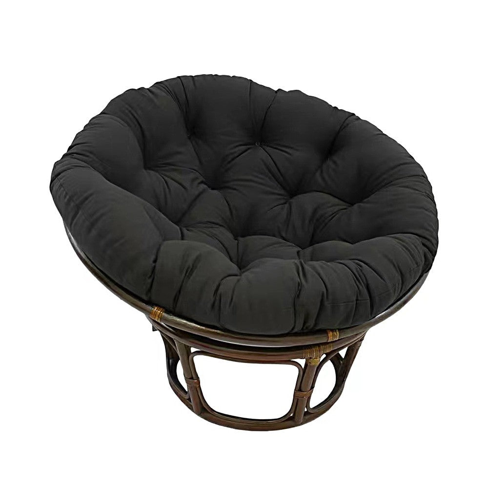 100cm Comfort Papasan Chair Cushion Stuffed Swing Chair Cushion Pad Black