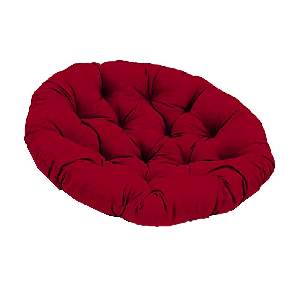 100cm Comfort Papasan Chair Cushion Stuffed Swing Chair Cushion Pad Wine Red