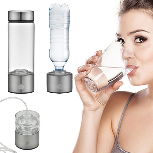Rechargeable Hydrogen-rich Water Maker Ionizer Generator Bottle