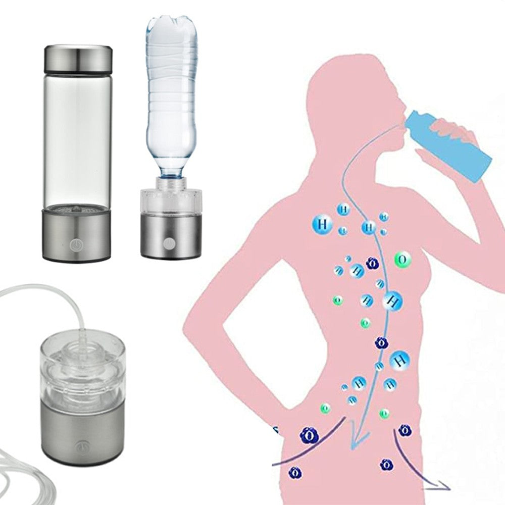 Rechargeable Hydrogen-rich Water Maker Ionizer Generator Bottle