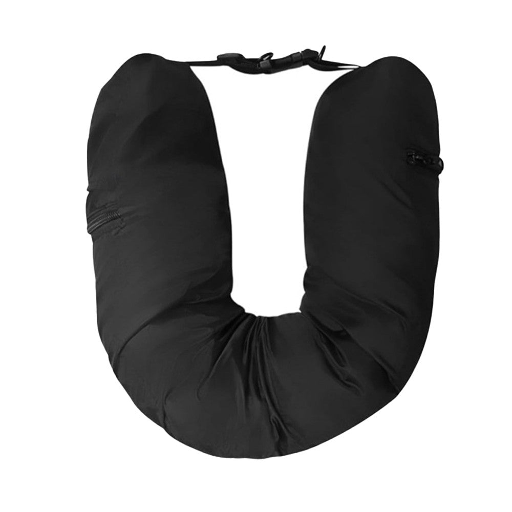 1Pc Stuffable Travel Neck Pillow Carry-On Luggage Unfilled Pillowcase - Style 1