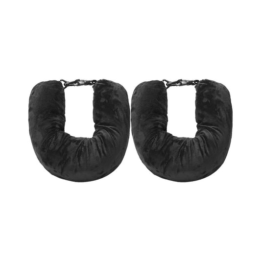 2Pcs Stuffable Travel Neck Pillow Carry-On Luggage Unfilled Pillowcase - Style 2