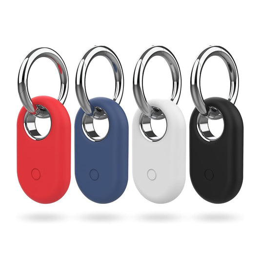 4Pcs for Samsung SmartTag 2 Shockproof Silicone Case Pet Collar Holder - Style 1