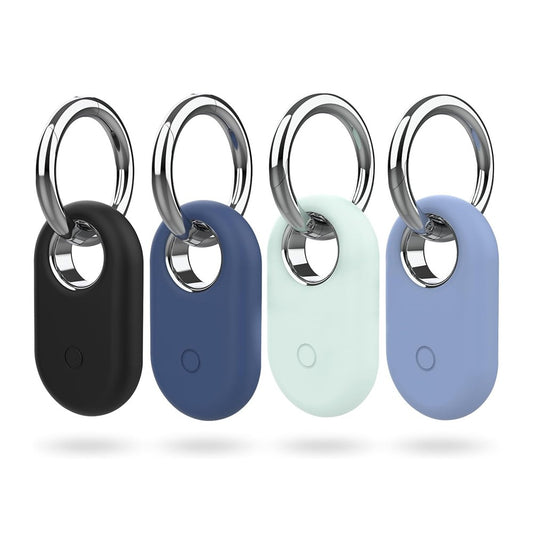4Pcs for Samsung SmartTag 2 Shockproof Silicone Case Pet Collar Holder - Style 2