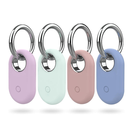 4Pcs for Samsung SmartTag 2 Shockproof Silicone Case Pet Collar Holder - Style 3