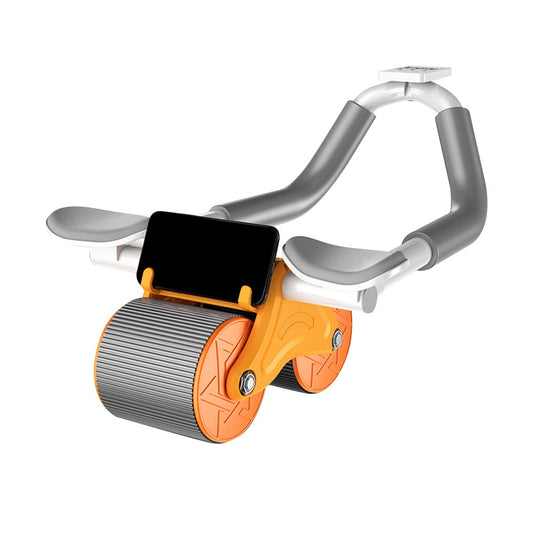 Automatic Rebound Abdominal Wheel Ab Exercise Roller with 2 Elbow Supports