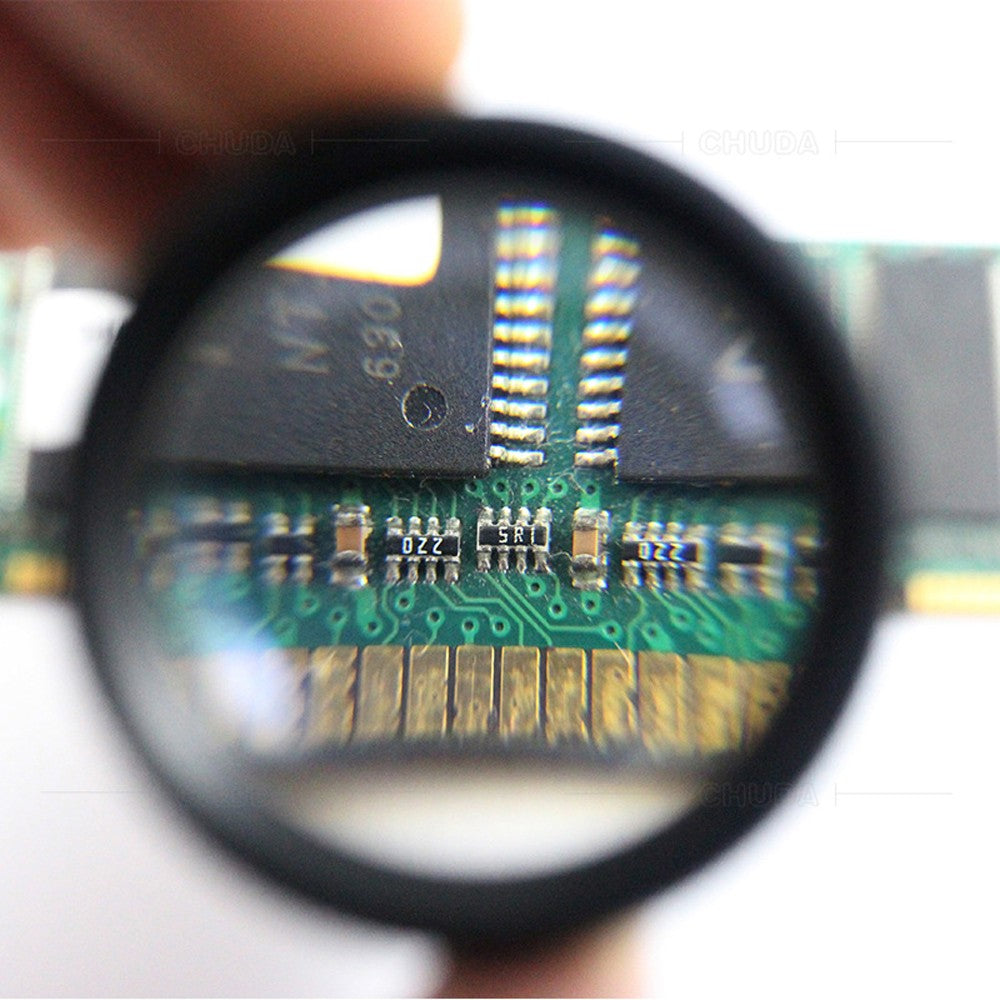 2Pcs Portable 30x36mm Optical Magnifier Handheld Magnifying Glass Pocket Loupes