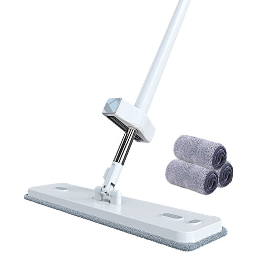 Self-Squeeze Flat Mop with 3 Replacement Microfiber Mop Pads