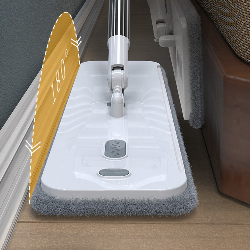 Self-Squeeze Flat Mop with 3 Replacement Microfiber Mop Pads