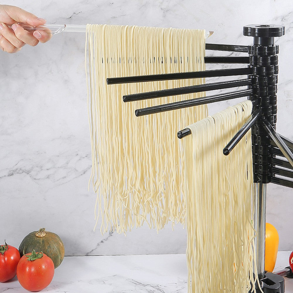 Foldable Pasta Drying Rack with 14 Arms Kitchen Accessories - Black
