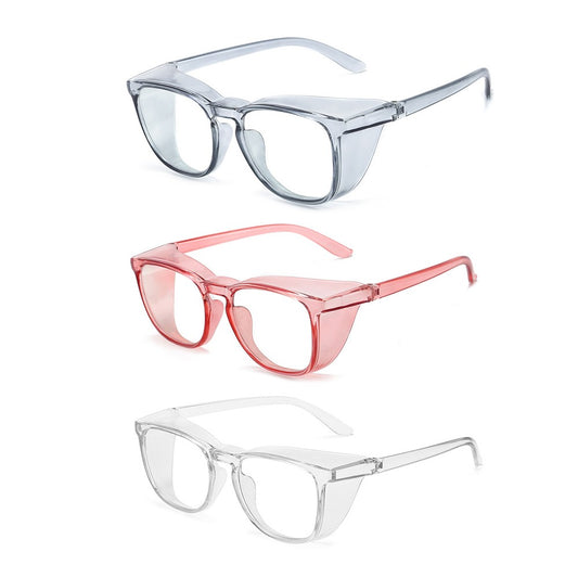 3Pcs Anti-Fog Safety Goggles Blue Light Blocking Protective Glasses