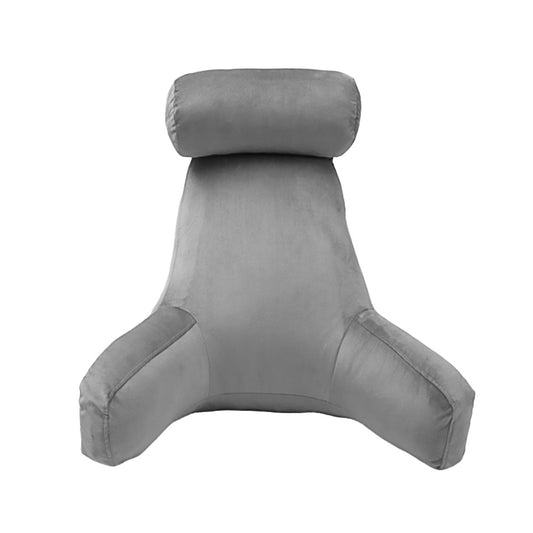 Bed Backrest Pillow Reading Back Support Pillow with Neck Pillow - Grey L