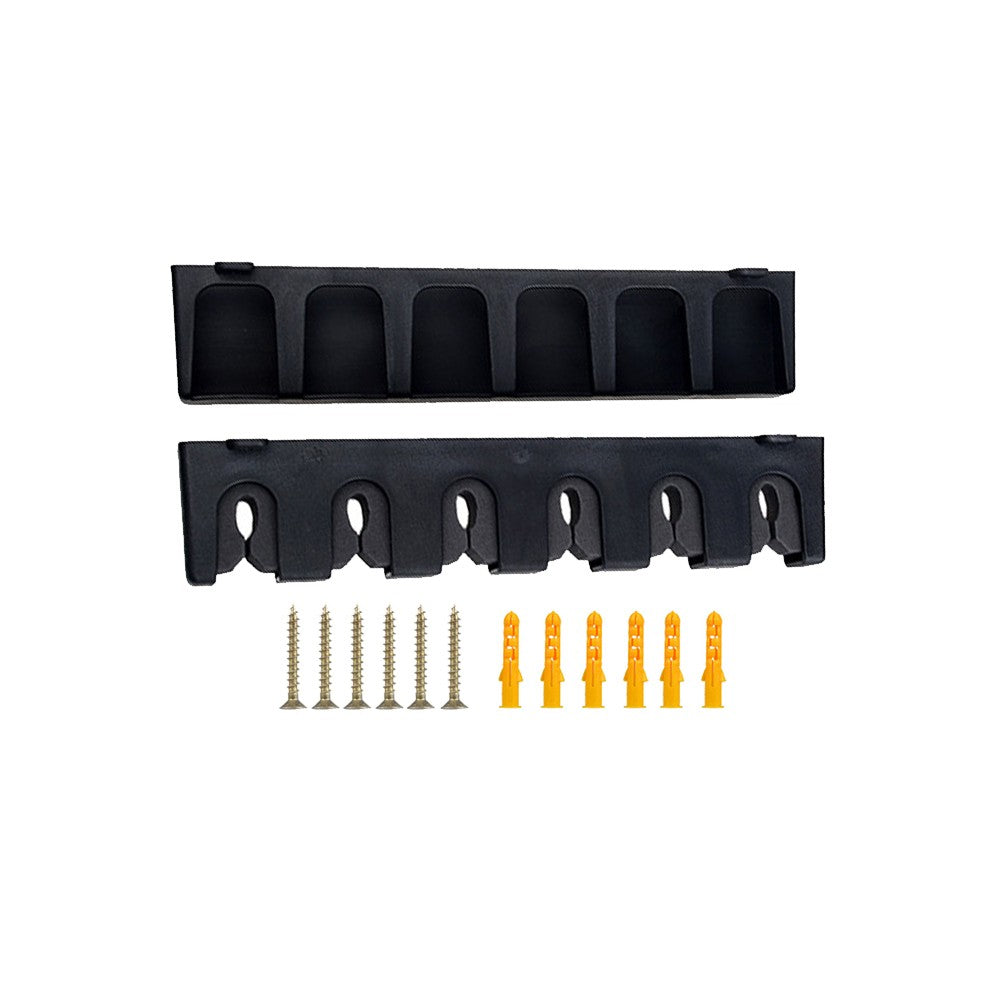 1 X 2-Piece Vertical Fishing Pole Display Holder Set 6-Rod Storage Rack Stand