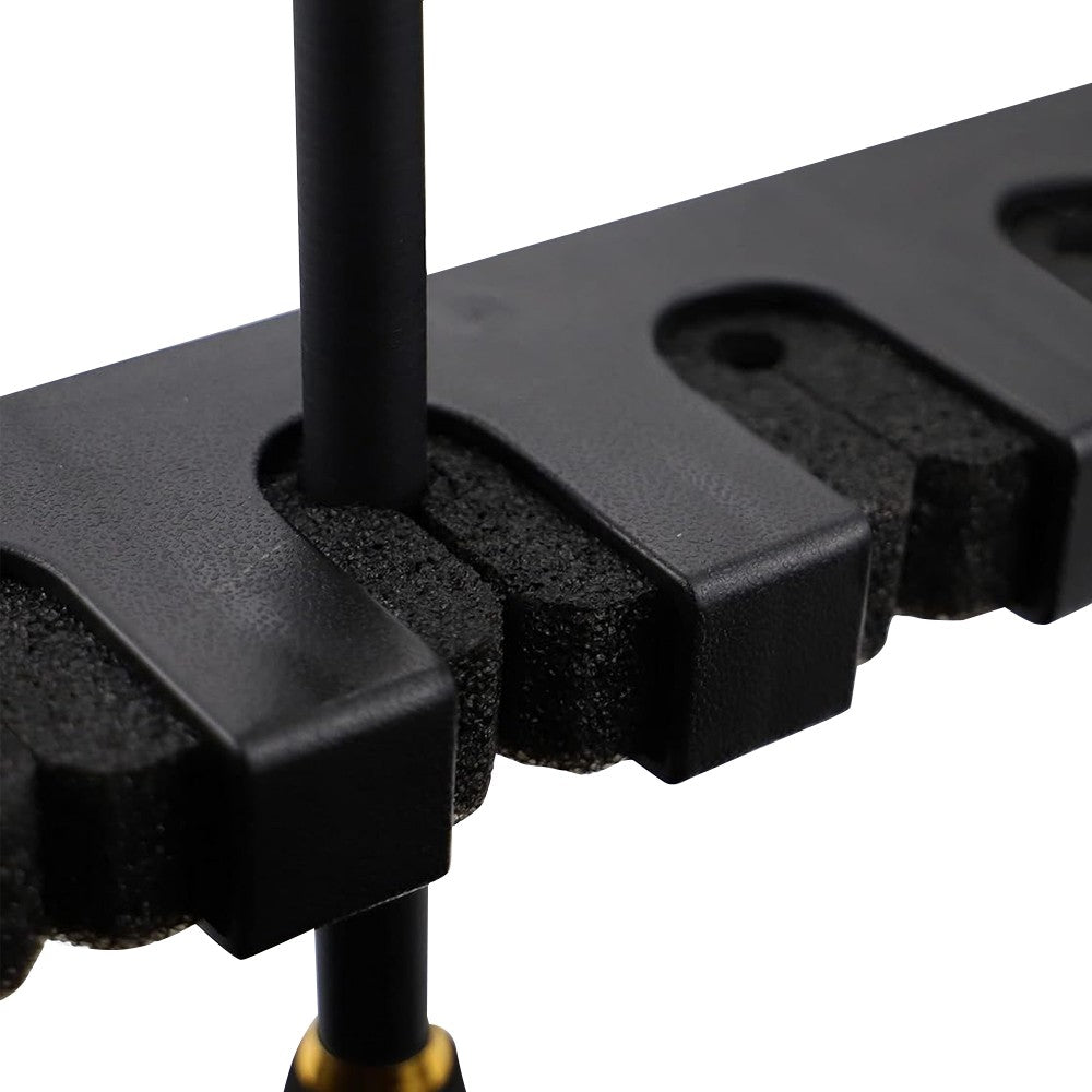 1 X 2-Piece Horizontal Fishing Pole Display Holder Set 6-Rod Storage Rack Stand