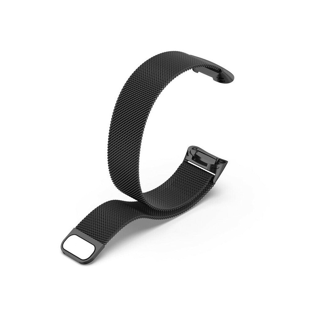 For Fitbit Charge 5 Stainless Steel Band Magnet Strap Replacement - Black - L