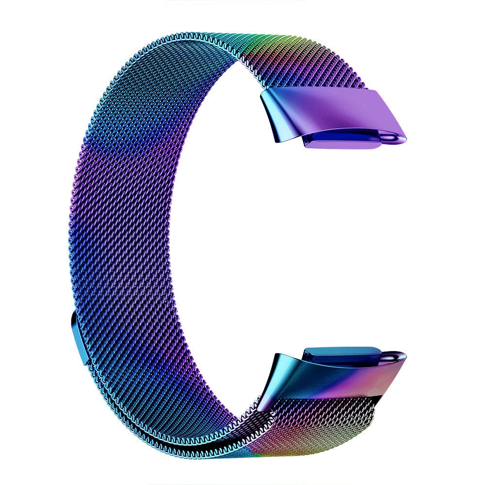 For Fitbit Charge 5 Stainless Steel Band Magnet Strap Replacement - Colorful - S