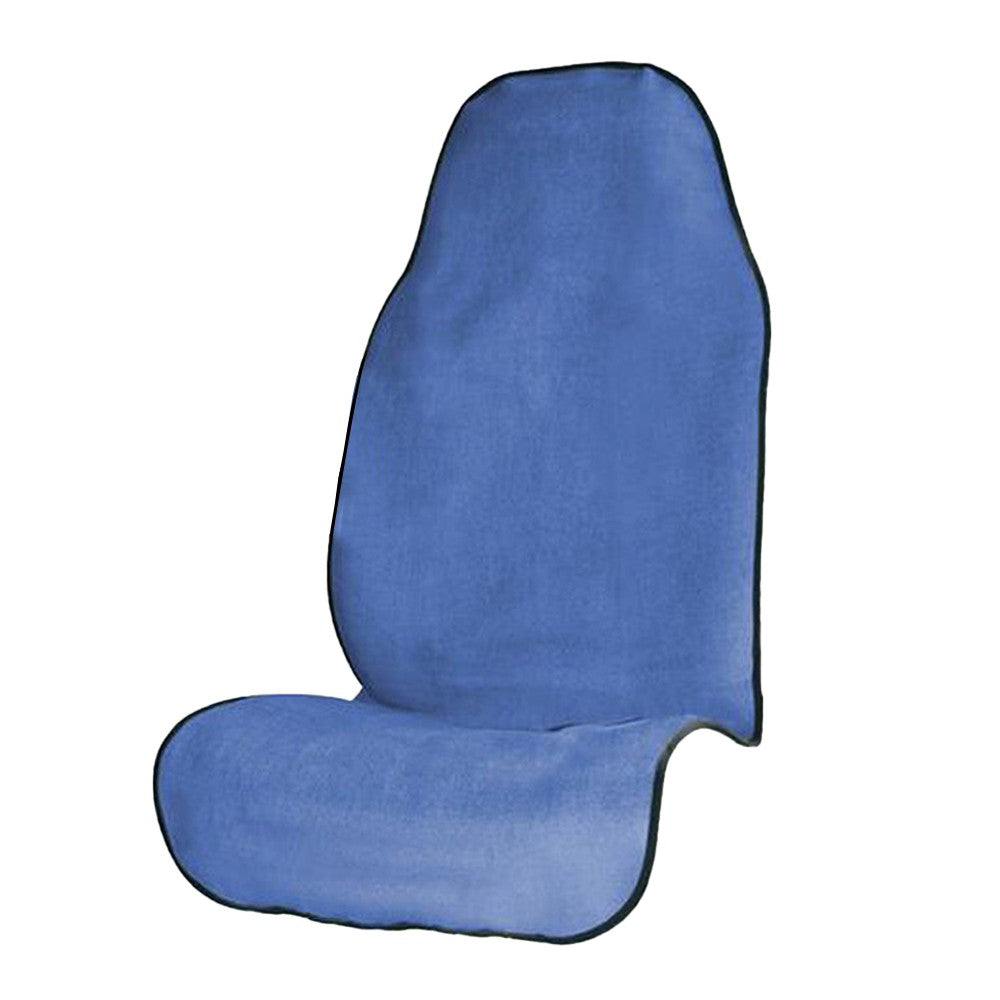 1Pc Car Front Seat Cover Sports Sweat Towel Car Seat Protector Mat - Blue