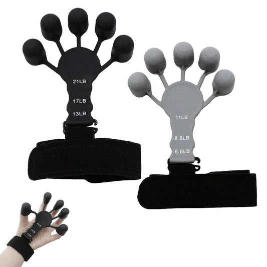2Pcs Finger Exerciser Hand Grip Strength Trainer Finger Strengthener
