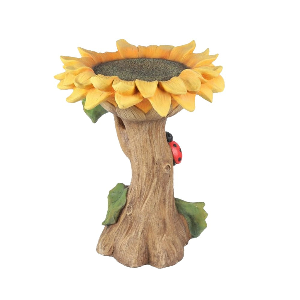 Animal Figurine Bird Feeder Garden Resin Sculptures Statues Decor - Sunflower
