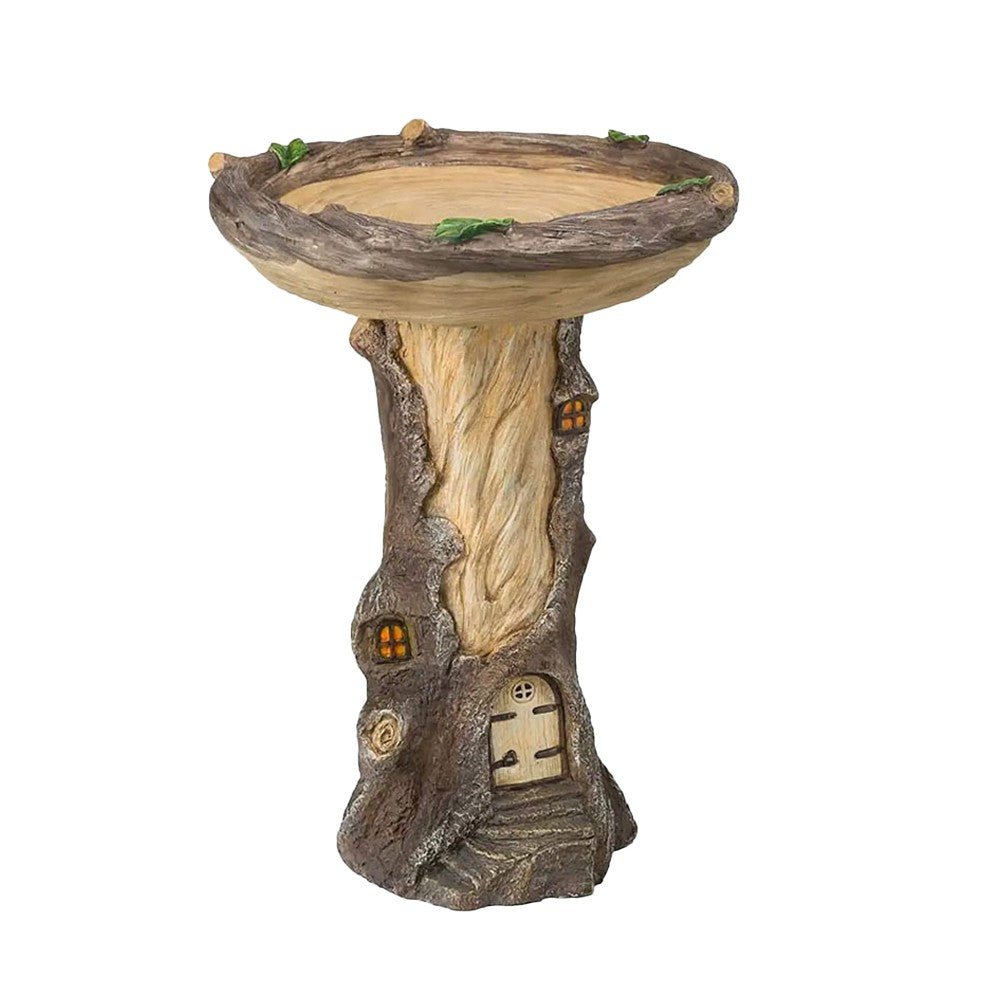 Animal Figurine Bird Feeder Garden Resin Sculptures Statues Decor - Tree House