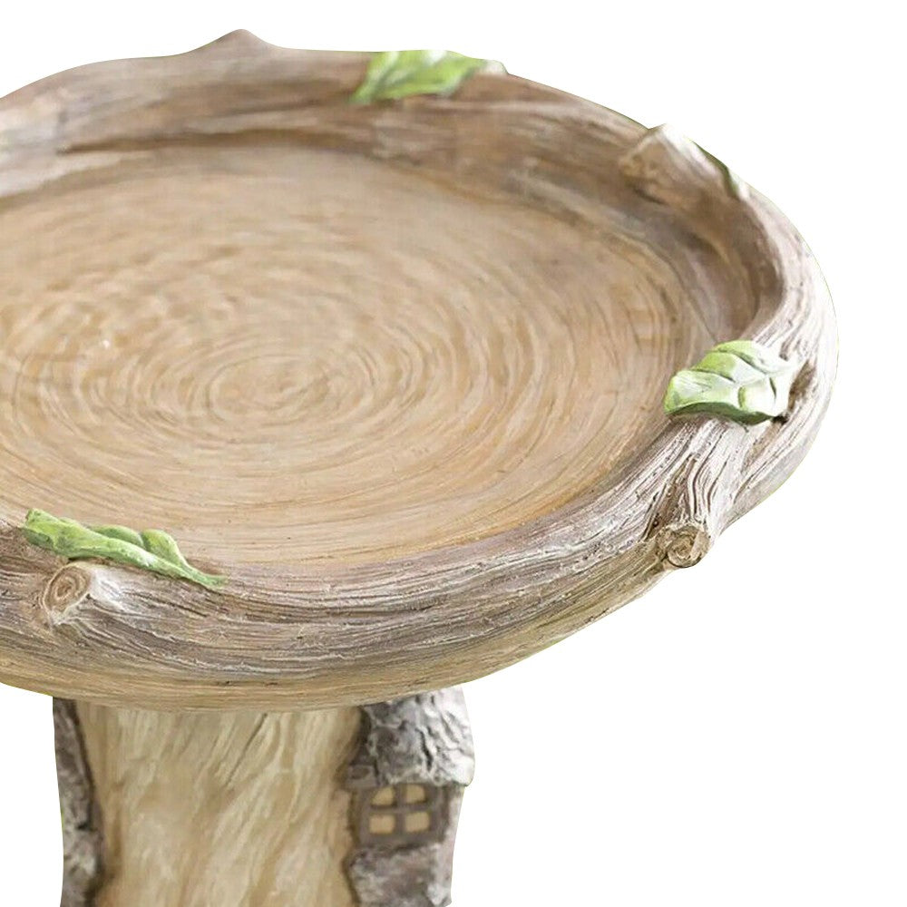 Animal Figurine Bird Feeder Garden Resin Sculptures Statues Decor - Tree House