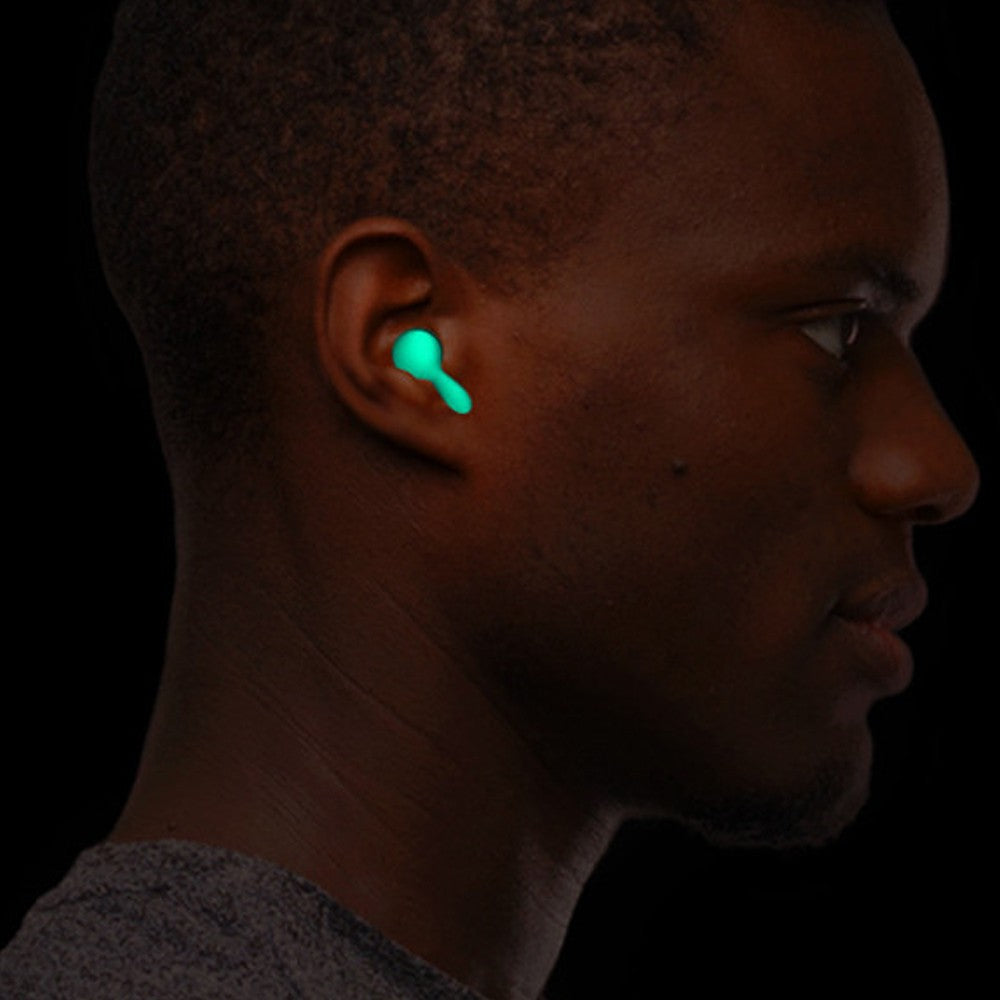 2 Pairs of Silicone Noise Reduction Earplug Hearing Protection Ear Plug - Green