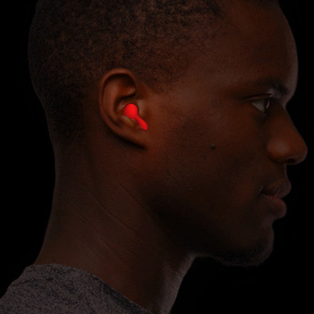 2 Pairs of Silicone Noise Reduction Earplug Hearing Protection Ear Plug - Red