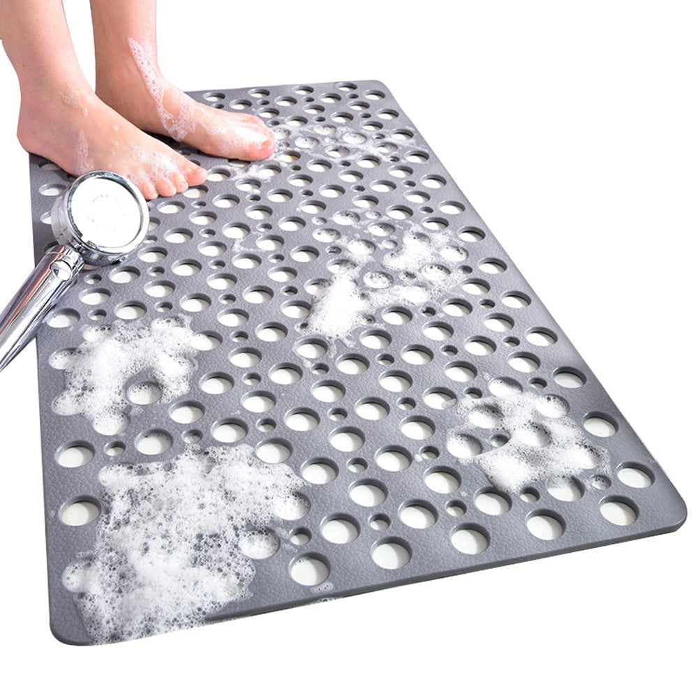 53x53cm Bathroom Shower Mat Anti-Slip TPE Floor Mat Bathtub Mat - Grey
