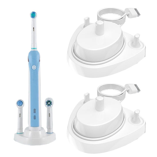 2Pcs Non-brand Charger Dock with Charger Holder for Oral-B Electric Toothbrush