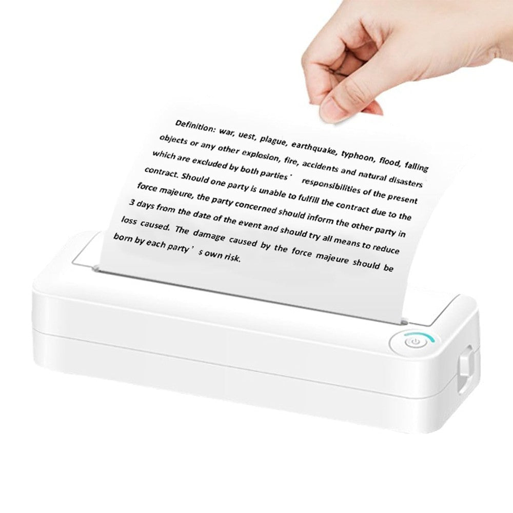 Portable A4 Bluetooth Wireless Thermal Printer Compatible with iOS Android