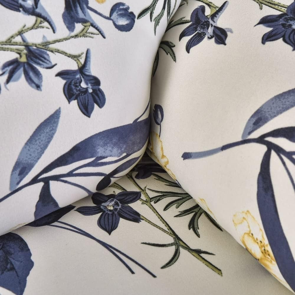 Printed Recliner Chair Cover 4 Pieces Reclining Sofa Stretch Protector - White