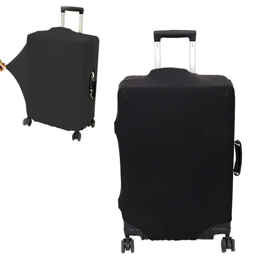 Elastic Luggage Suitcase Cover Travel Luggage Protector Anti Scratches Fits 26-28 Inch Luggage Black