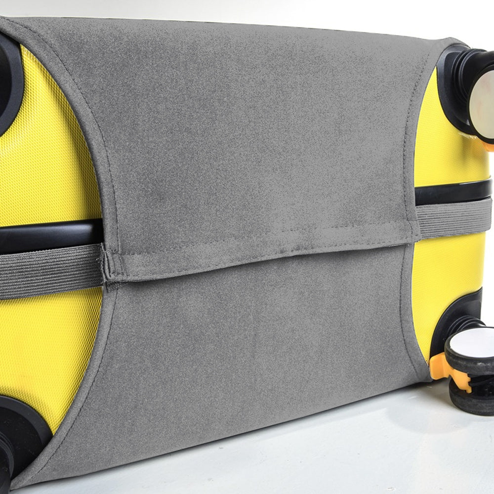 Elastic Luggage Suitcase Cover Travel Luggage Protector Anti Scratches Fits 22-24 Inch Luggage Grey