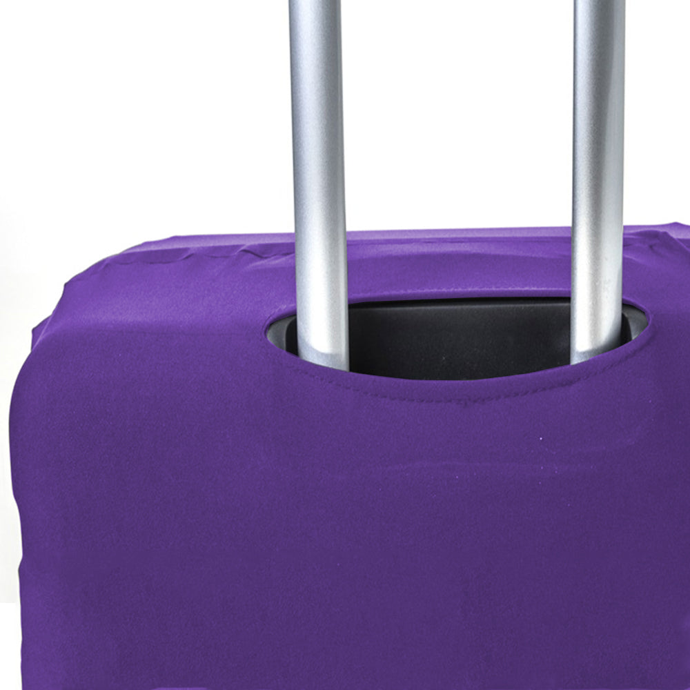 Elastic Luggage Suitcase Cover Travel Luggage Protector Anti Scratches Fits 26-28 Inch Luggage Purple