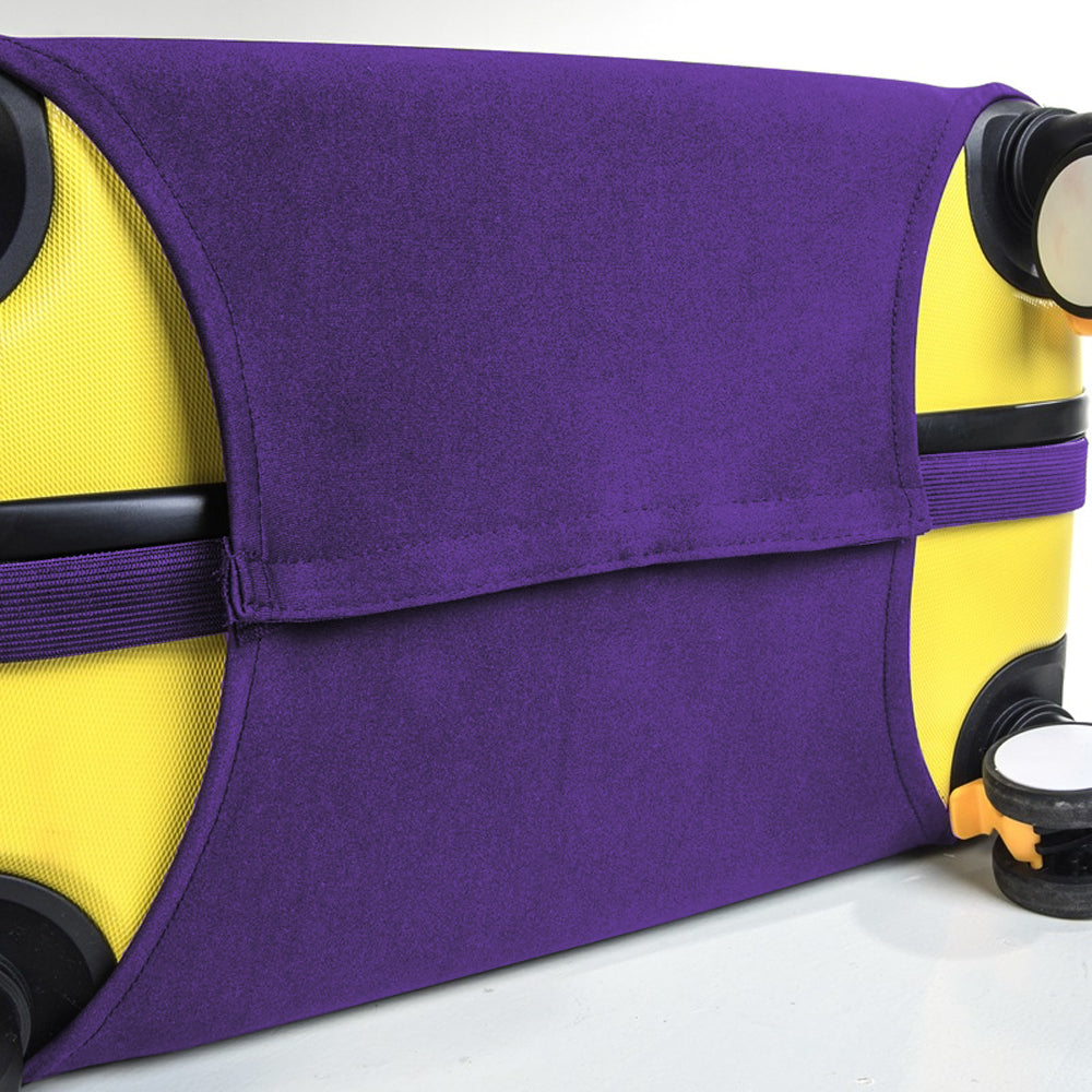 Elastic Luggage Suitcase Cover Travel Luggage Protector Anti Scratches Fits 22-24 Inch Luggage Purple