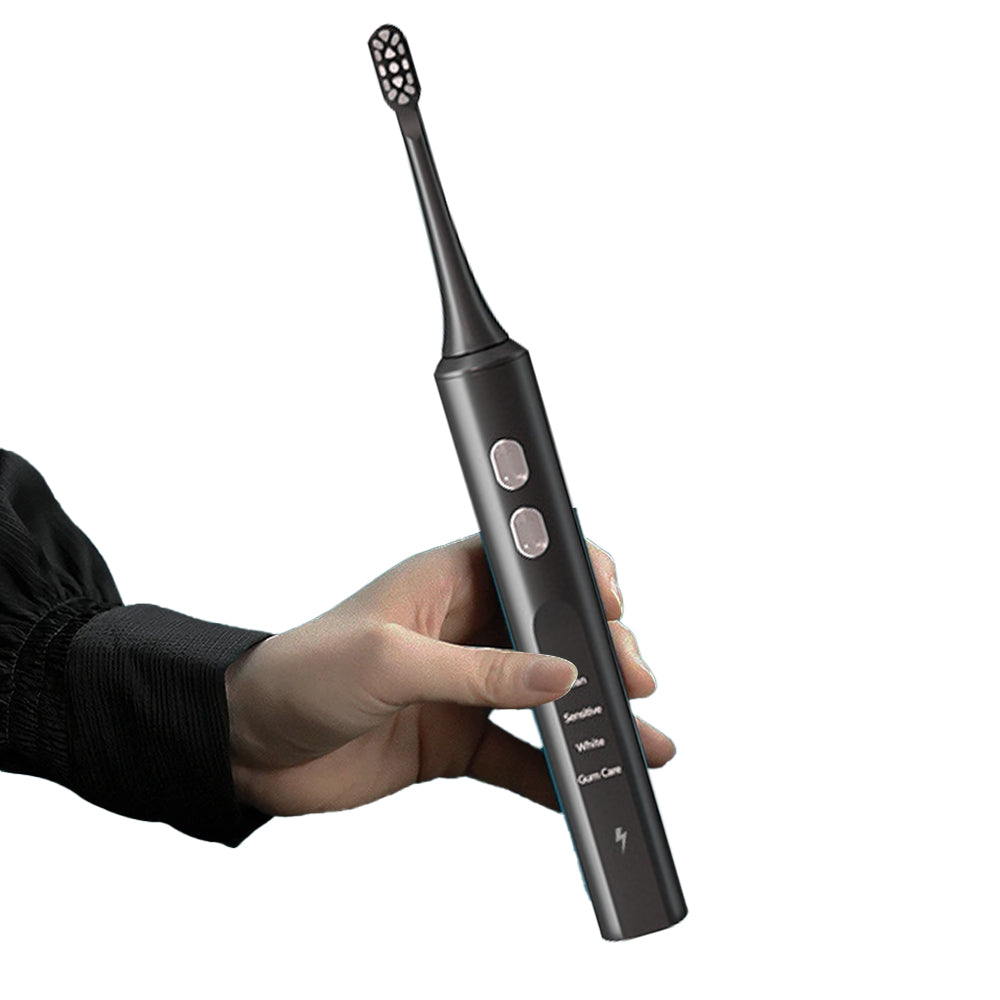 Travel Electronic Toothbrush with Ultraviolet Disinfection Function Case - Black