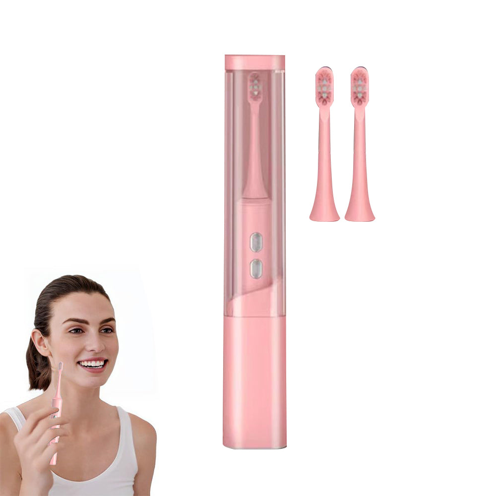 Travel Electronic Toothbrush with Ultraviolet Disinfection Function Case - Pink