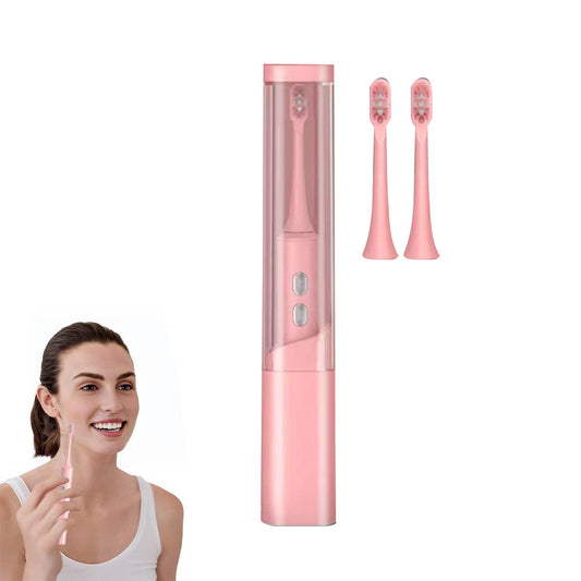 Travel Electronic Toothbrush with Ultraviolet Disinfection Function Case - Pink
