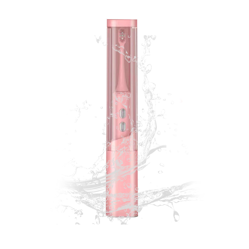 Travel Electronic Toothbrush with Ultraviolet Disinfection Function Case - Pink